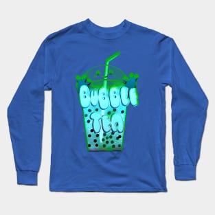 Blue bubble tea Long Sleeve T-Shirt